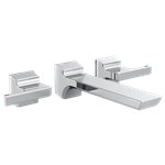 DELTA PIVOTAL T3599LF-WL TWO HANDLE WALL MOUNTED FAUCET                              