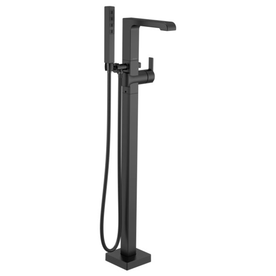 DELTA ARA T4767-FL FLOOR MOUNT TUB FILLER WITH HANDSHOWER                      