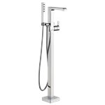 DELTA ARA T4767-FL FLOOR MOUNT TUB FILLER WITH HANDSHOWER                      