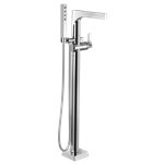 DELTA ZURA T4774-FL FLOOR MOUNT TUB FILLER WITH HANDSHOWER                      