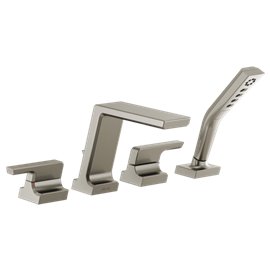 DELTA PIVOTAL T4799 4 HOLE ROMAN TUB FAUCET... 2