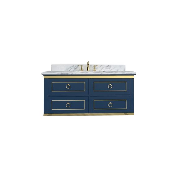 Virta 48 Inch Bluestar Wall Hung Single Sink Vanity