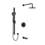 Riobel Paradox TKIT1345PXTM Type TP thermostaticpressure balance 0.5 coaxial 3-way system with hand shower rail shower head