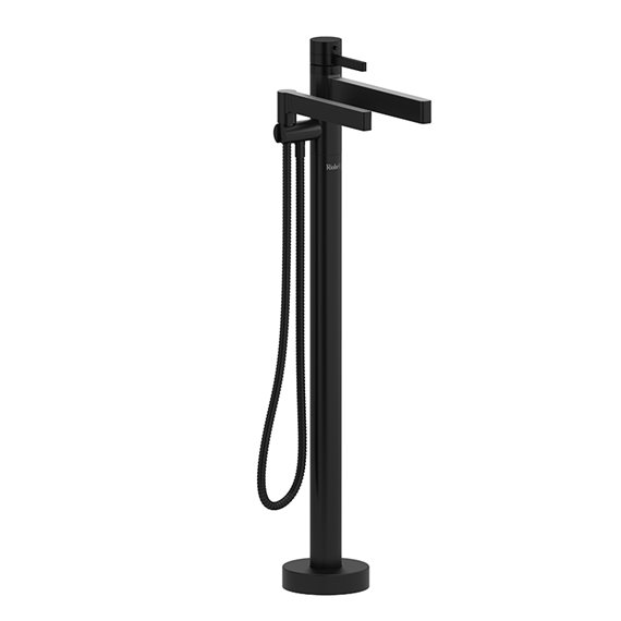 Riobel Paradox PX39 2-way Type T thermostatic coaxial floor-mount tub filler with hand shower