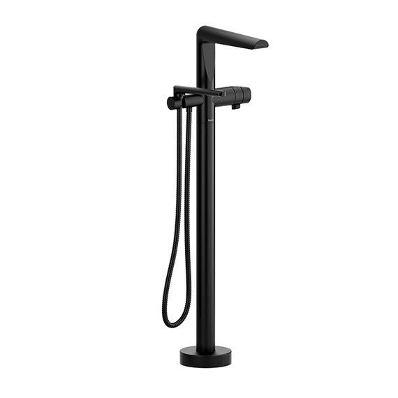 Riobel Parabola PB39 2-way Type T thermostatic coaxial floor-mount tub filler with hand shower