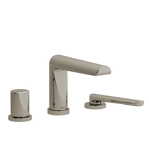 Riobel Parabola PB66 3-piece deck-mount tub filler with hand shower