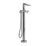 Riobel Parabola TPB39 2-way Type T thermostatic coaxial floor-mount tub filler with hand shower trim (Without Rough-in)