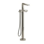 Riobel Parabola TPB39 2-way Type T thermostatic coaxial floor-mount tub filler with hand shower trim (Without Rough-in)
