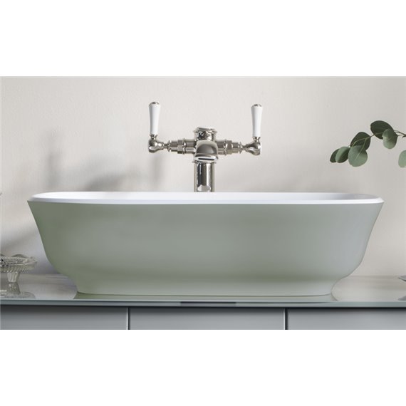 Victoria + Albert VB-AMT-60 Amiata 60 Rounded Rectangle Vessel Lavatory Sink