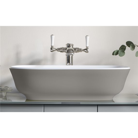 Victoria + Albert VB-AMT-60 Amiata 60 Rounded Rectangle Vessel Lavatory Sink