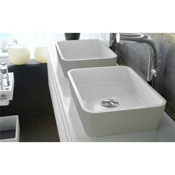 Victoria + Albert VB-EDG-45 Edge 45 Rounded Rectangle Vessel Lavatory Sink