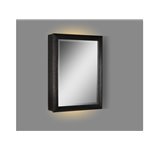 Fairmont Designs Charlottesville w/Nickel 20" LED Medicine Cabinet - right -  Vintage Black 