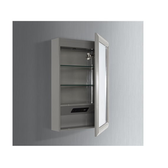 Fairmont Designs Revival 20" Medicine Cabinet-right - Glossy Medium Gray