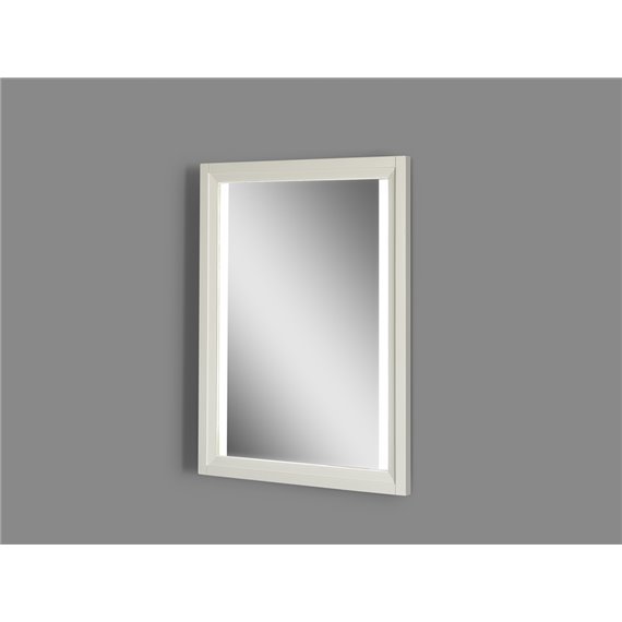 Fairmont Designs Studio One 25" Wood Frame LED Mirror - Glossy White