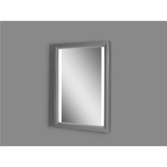 Fairmont Designs Studio One 25" Wood Frame LED Mirror - Glossy Pewter
