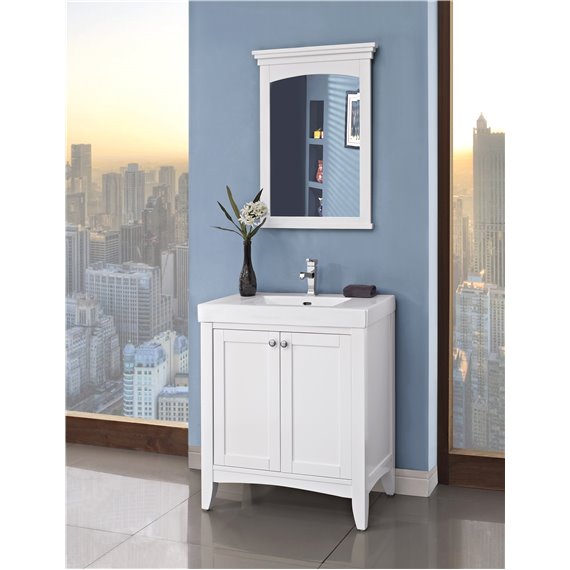 Fairmont Designs Shaker Americana 30x18" Vanity - Polar White