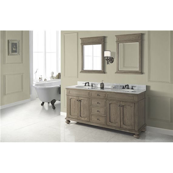 Fairmont Designs Oakhurst 72" Double Bowl Vanity - Antique Grey