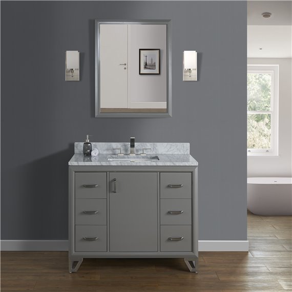 Fairmont Designs Revival 42" Vanity - Glossy Medium Gray