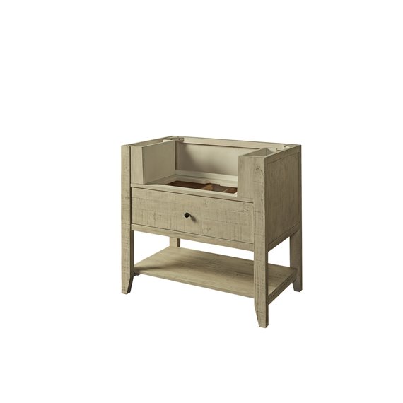 Fairmont Designs River View 36" Open Shelf Farmhouse Vanity - Toasted Almond