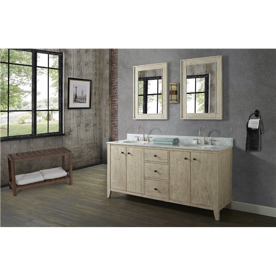 Fairmont Designs River View 72" Double Bowl Vanity - Toasted Almond