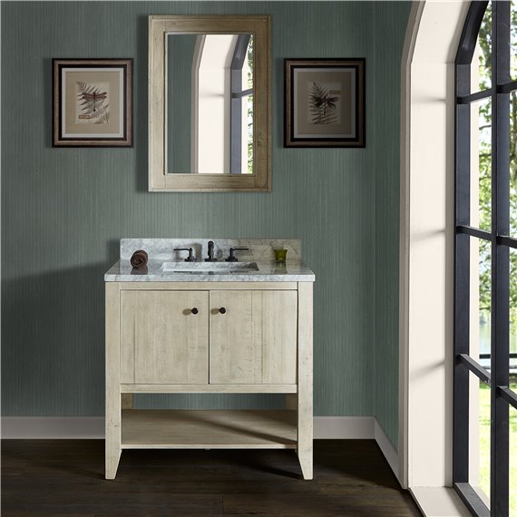 Fairmont Designs River View 36" Open Shelf Vanity - Toasted Almond