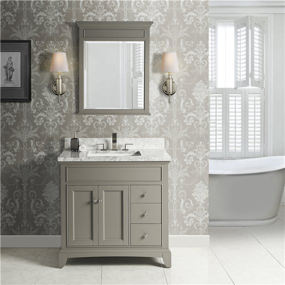 Fairmont Designs Smithfield 36" Vanity Drawer-right - Medium Gray