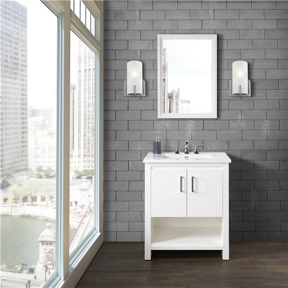 Fairmont Designs Studio One 30" Vanity - Glossy White