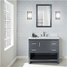 Fairmont Designs Studio One 42" Vanity - Glossy Pewter