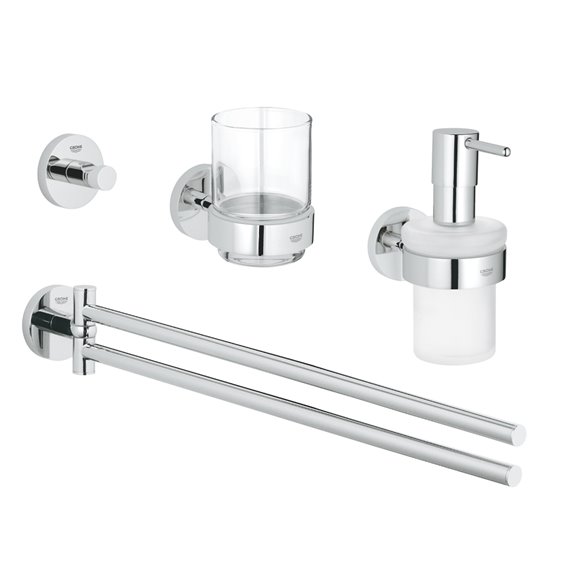 Grohe 40846 Essentials Accessories Set Master 4-In-1