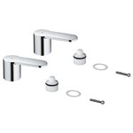 Grohe 48309 Eurostyle Cosmopolitan Pair Of Handles Bl/Red