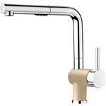 BLANCO POSH, CHROME / BISCUIT