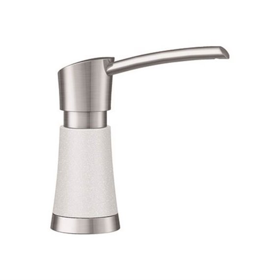 BLANCO ARTONA SOAP DISP., STAINLESS FINISH / WHITE