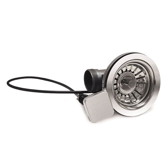 BLANCO POP-UP STRAINERS - SQUARE BUTTON, CHROME