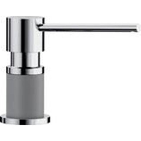 BLANCO LATO SOAP DISPENSER, CHROME/MET.GRAY