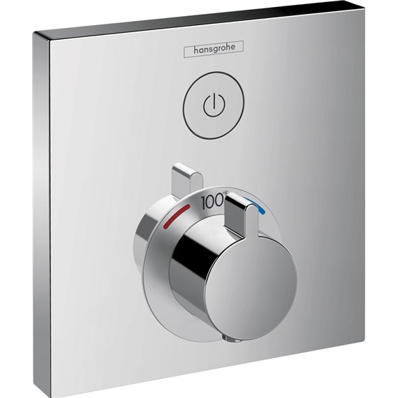 HANSGROHE SHOWERSELECT E THERMOSTATIC TRIM 1 FUNCTION, SQUARE 