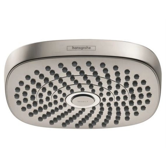 HANSGROHE CROMA SELECT E 180 2-JET OVERHEAD SHOWER, 1.8 GPM 