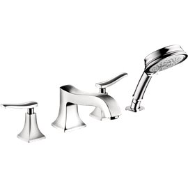 HANSGROHE METRIS C 4-HOLE ROMAN TUB SET TRIM WITH 1.8 GPM...