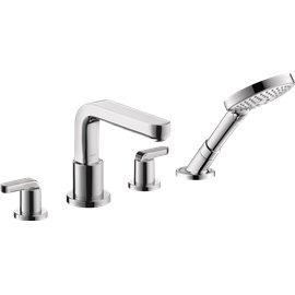 HANSGROHE METRIS S 4-HOLE ROMAN TUB SET TRIM WITH LEVER...
