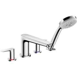 HANSGROHE TALIS E 4-HOLE ROMAN TUB SET TRIM WITH 1.8 GPM...