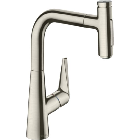 HANSGROHE TALIS SELECT S PREP KITCHEN FAUCET, 2-SPRAY PULL-OUT 