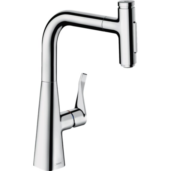HANSGROHE METRIS SELECT PREP KITCHEN FAUCET, 2-SPRAY PULL-OUT 