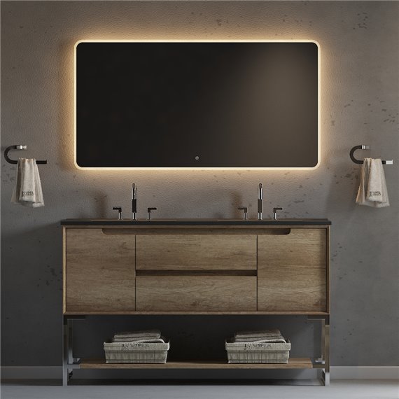 Virta 60 Inch Ashley Floor Mount Double Sink Vanity