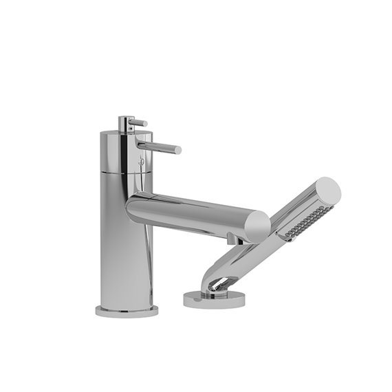 Riobel GS29 2-way 2-piece Type T thermostatic coaxial deck-mount tub filler with hand shower