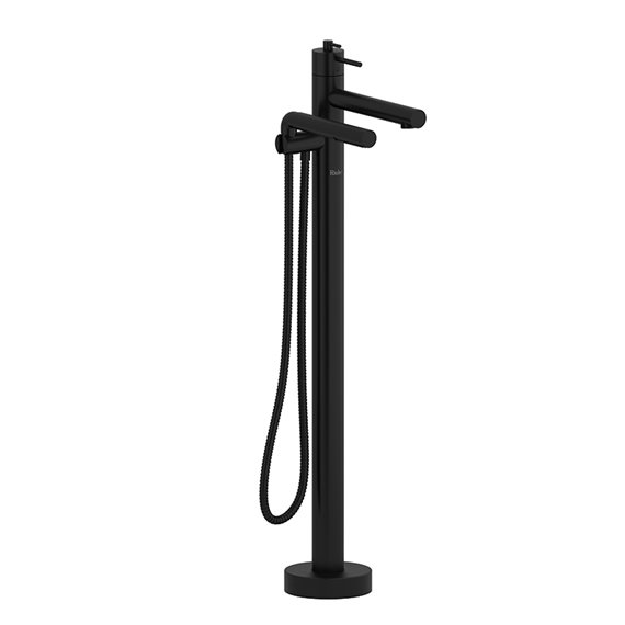 Riobel GS39 2-way Type T thermostatic coaxial floor-mount tub filler with hand shower