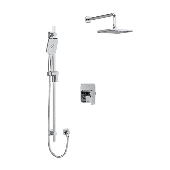 Riobel Fresk KIT323FR Type T/P (thermostatic/pressure balance) ½" coaxial 2-way system with hand shower and shower head