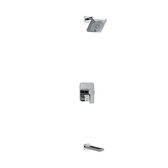 Riobel Fresk KIT4744FR Type T/P (thermostatic/pressure balance) ½" coaxial 2-way no share with shower head and tub spout