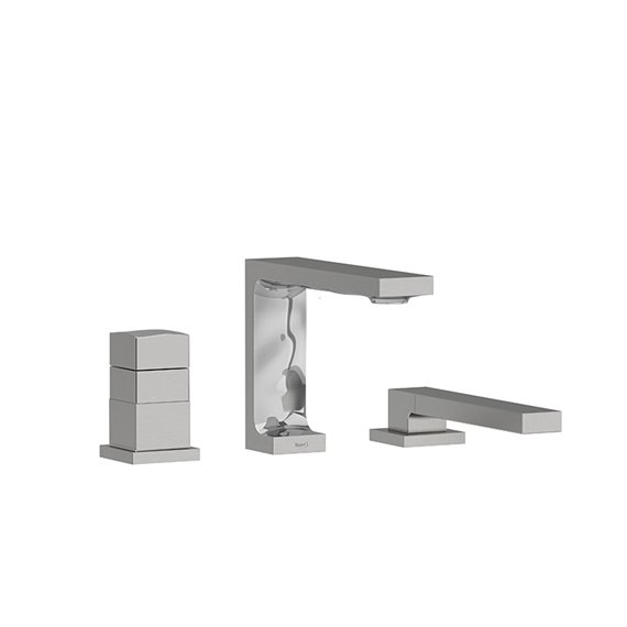 Riobel Reflet RF19 2-way 3-piece Type T (thermostatic) coaxial deck-mount tub filler with hand shower