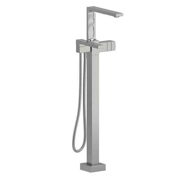 Riobel Reflet RF39 2-way Type T (thermostatic) coaxial floor-mount tub filler with hand shower