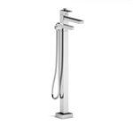 Riobel Kubik TUS39 2-way Type T (thermostatic) coaxial floor-mount tub filler with hand shower trim (Without Rough-in)