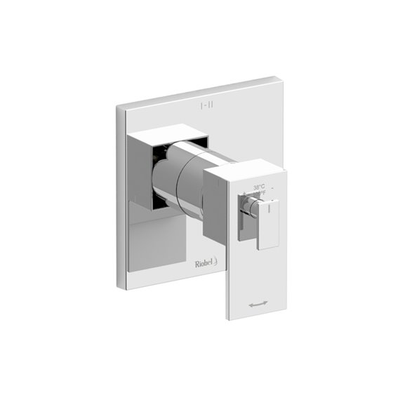 Riobel Kubik TUS93 2-way Type T/P (thermostatic/pressure balance) coaxial valve trim (Without Rough-in)